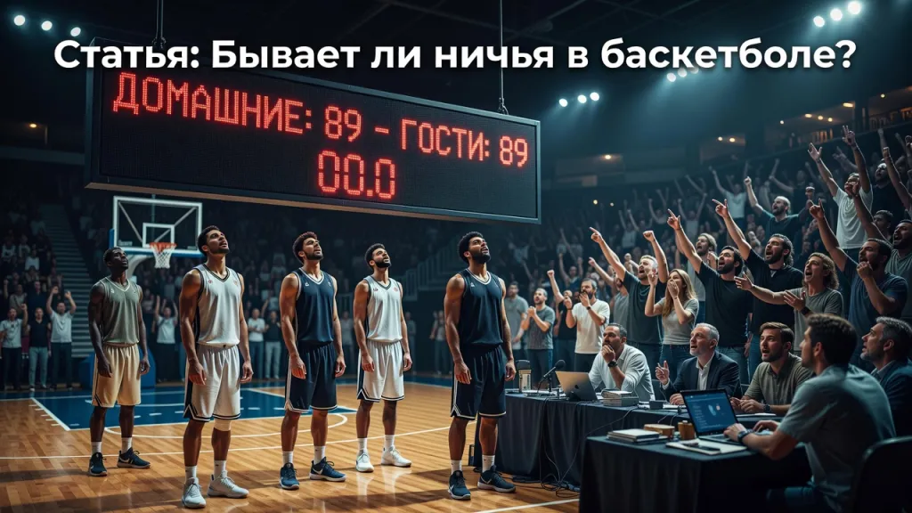 Бывает ли ничья в баскетболе? Как формируется итоговый счёт баскетбольного матча